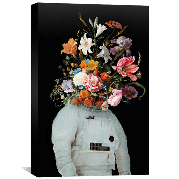 Space Bouquet Canvas Art 30 x 45cm / Unframed Canvas Print Clock Canvas