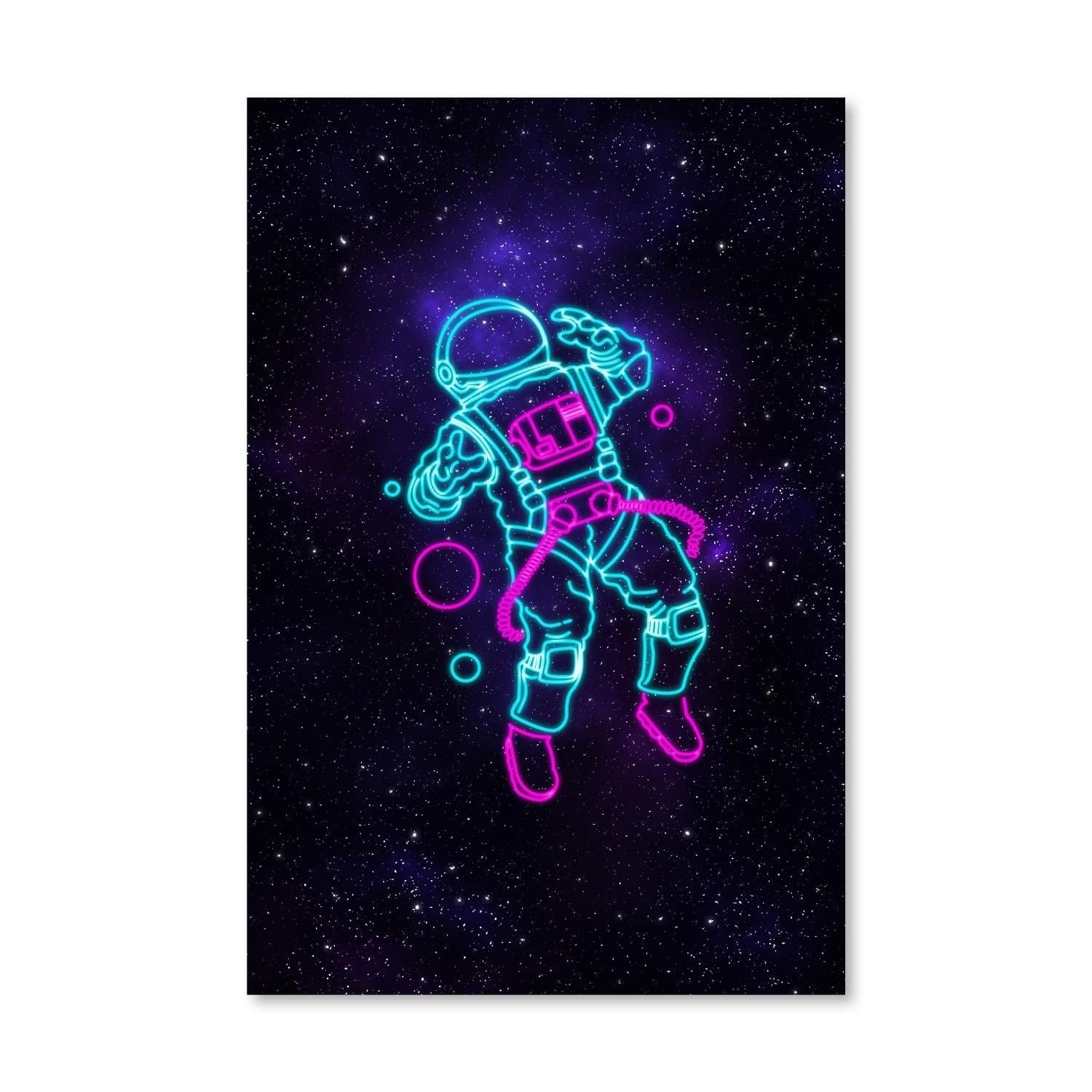 Space Party Canvas Art Clock Canvas