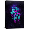 Space Party Canvas Art 30 x 45cm / Unframed Canvas Print Clock Canvas