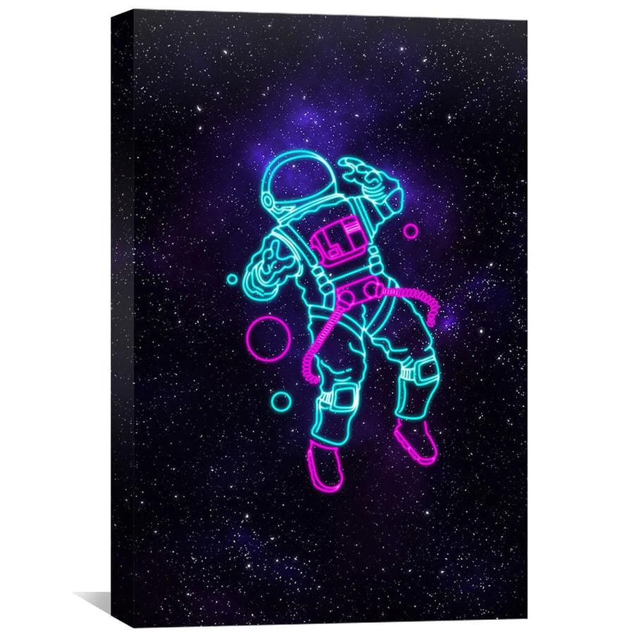 Space Party Canvas Art 30 x 45cm / Unframed Canvas Print Clock Canvas