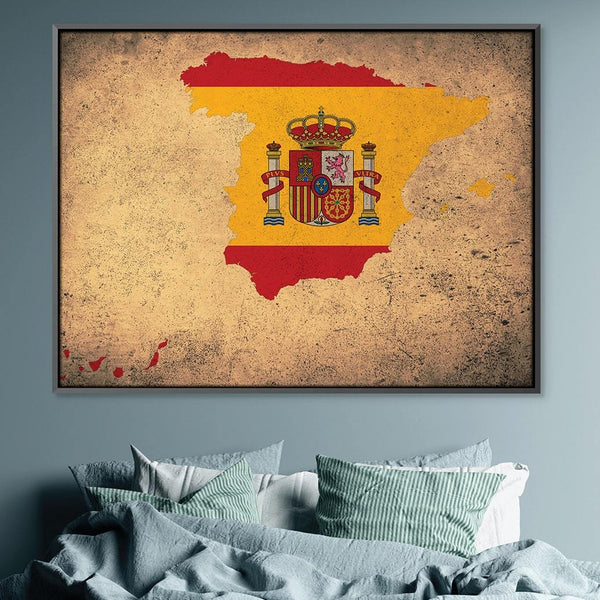 Spain Canvas Art Clock Canvas
