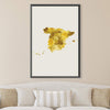 Spain Watercolor Canvas Art Clock Canvas
