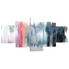 Spectrum Strokes Canvas - 5 Panel Art Clock Canvas