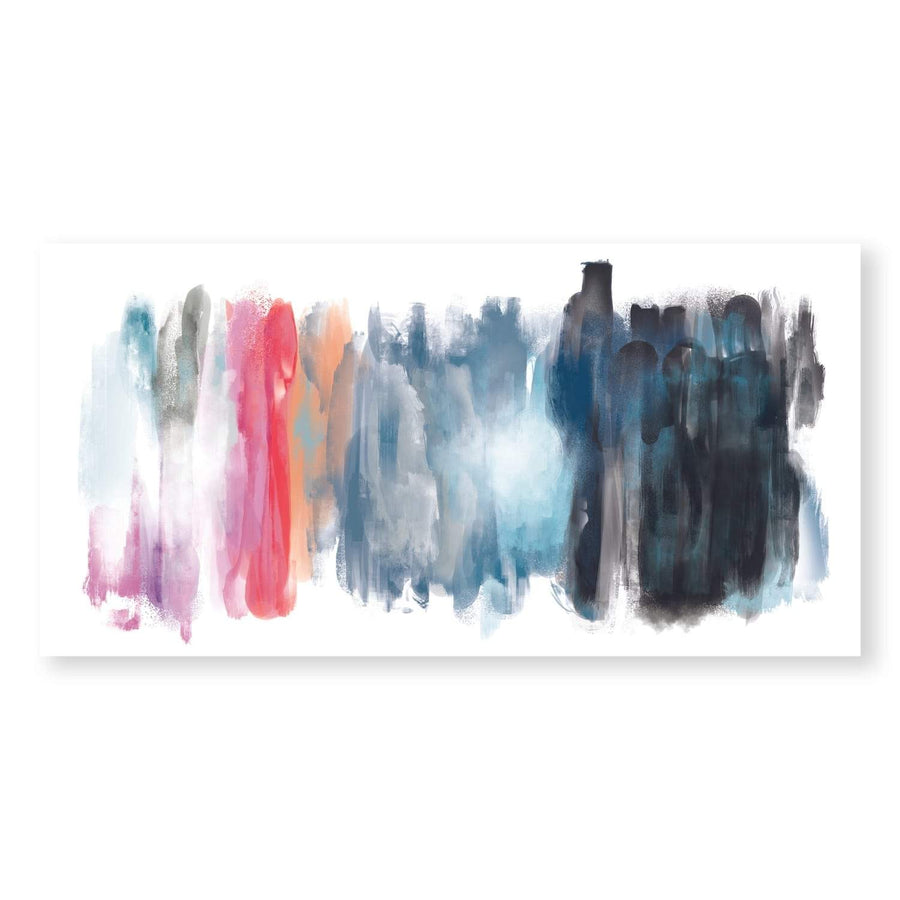 Spectrum Strokes Canvas Art Clock Canvas