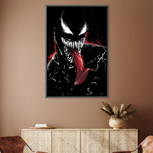 Spider Venom Canvas Art 30 x 45cm / Unframed Canvas Print Clock Canvas