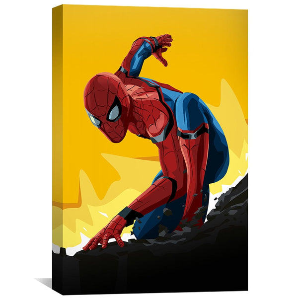 Spiderman Homecoming Canvas Art Clock Canvas