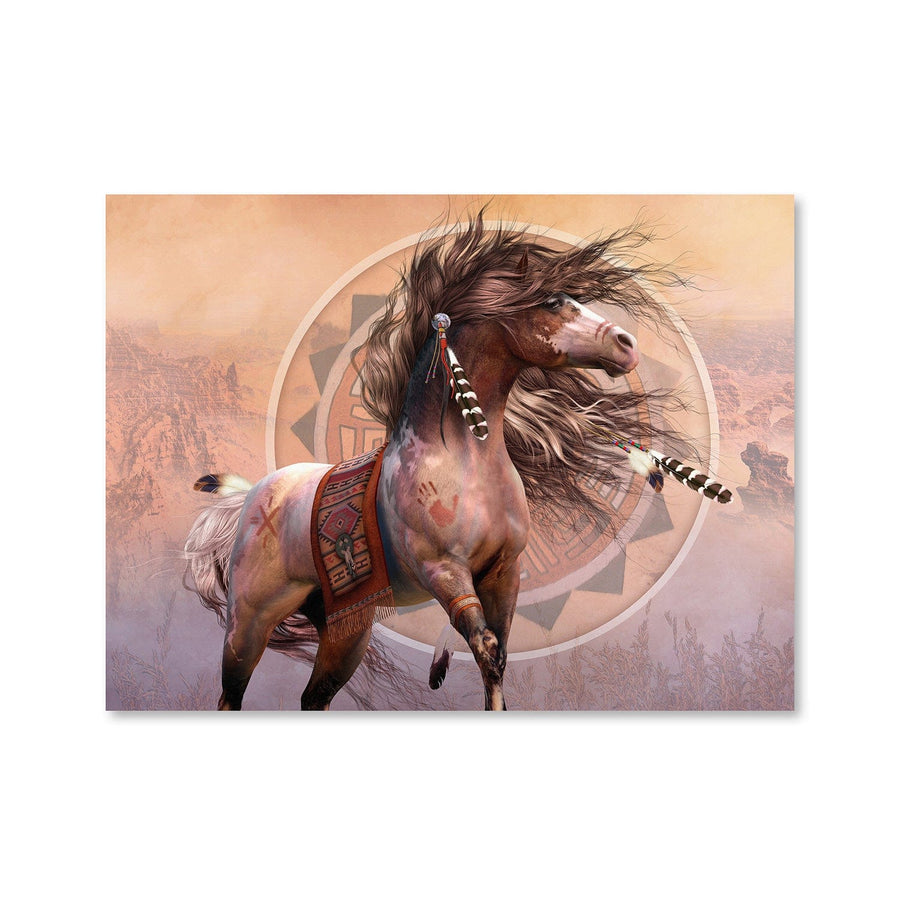 Spirit Warrior Canvas Art Clock Canvas