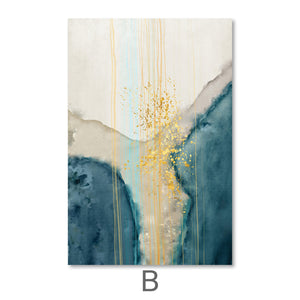 Spiritual Abstract Canvas Art B / 40 x 60cm / Unframed Canvas Print Clock Canvas