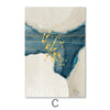 Spiritual Abstract Canvas Art C / 40 x 60cm / Unframed Canvas Print Clock Canvas