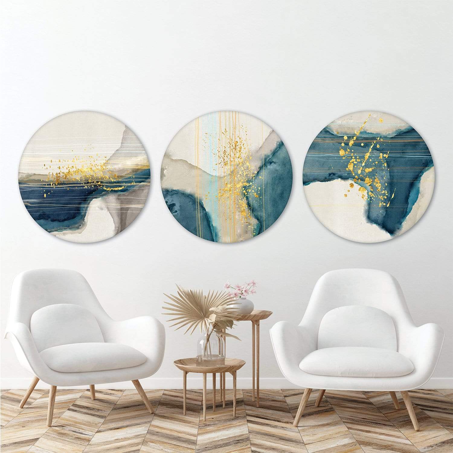 Spiritual Abstract Canvas - Circle Art Clock Canvas