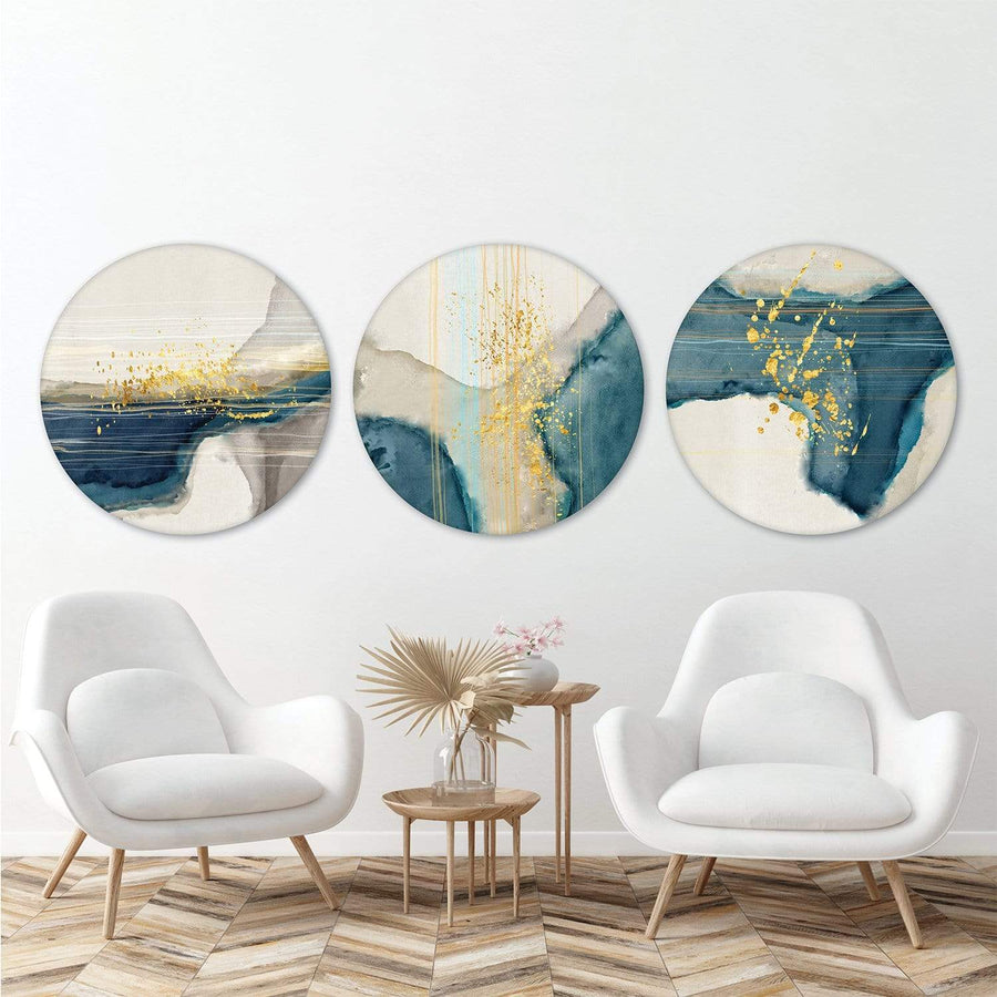 Spiritual Abstract Canvas - Circle Art Clock Canvas
