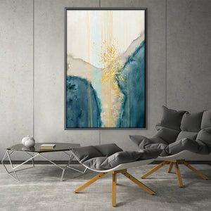 Spiritual Abstract Canvas - XL Art 100 x 150cm / Unframed Canvas Print Clock Canvas