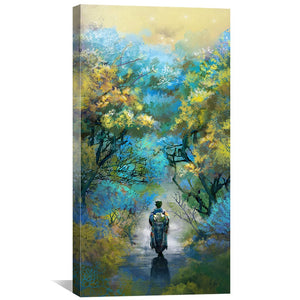 Spiritual Forestry Canvas Art Clock Canvas