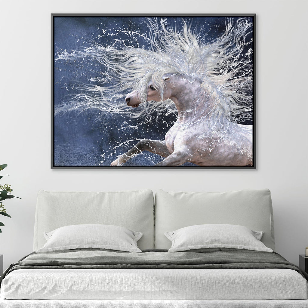 Sense Canvas Bass Watercolor Splash 8 Canvas Art - Home Decor Wall Art  Print Poster Painting Medium 24x18 / 0.75 : : Home