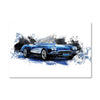 Sport Blue Canvas Art Clock Canvas