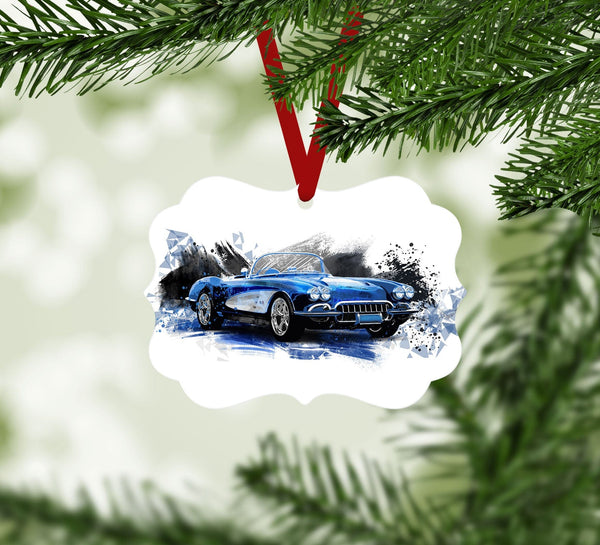 Sport Blue Ornament Christmas Ornament Victorian 10.8 x 8cm Clock Canvas