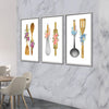 Spring Kitchen Canvas Art Clock Canvas