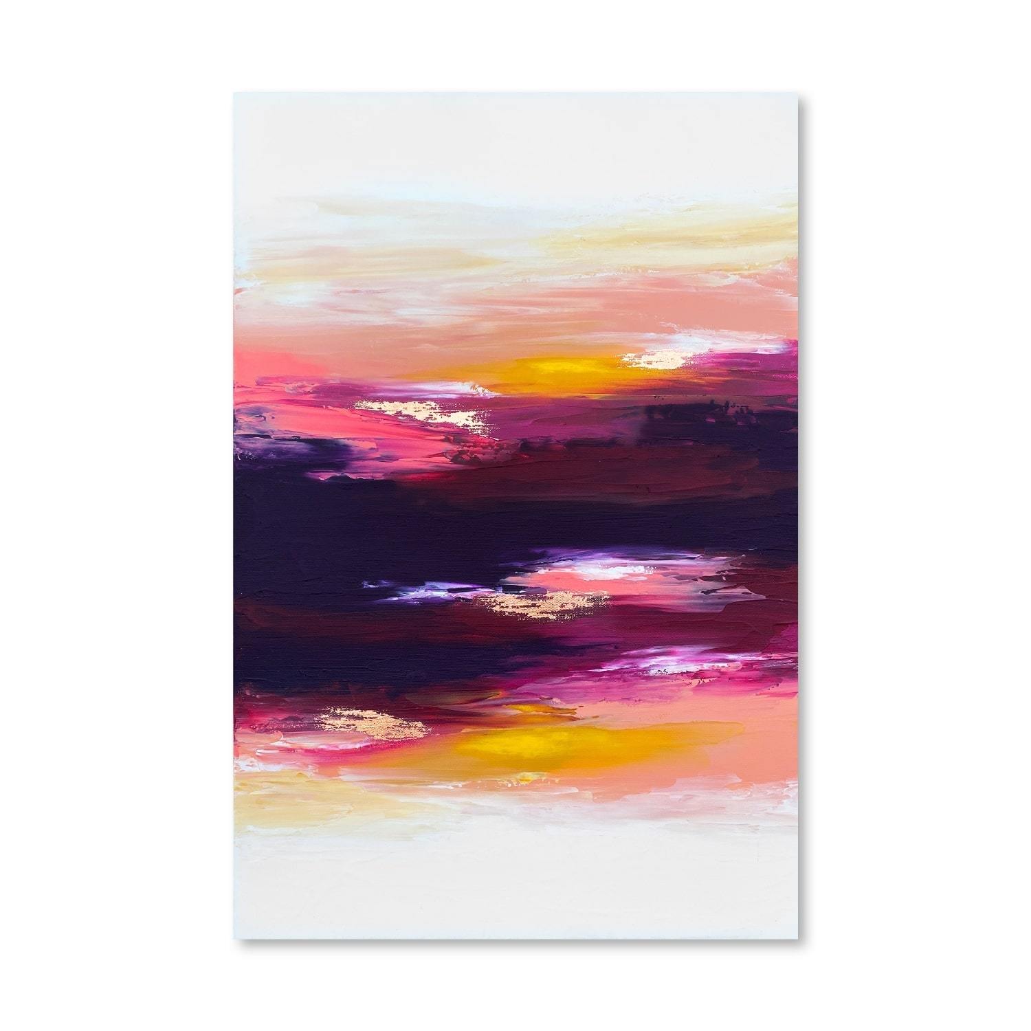 Spring Sunset Canvas Art Clock Canvas