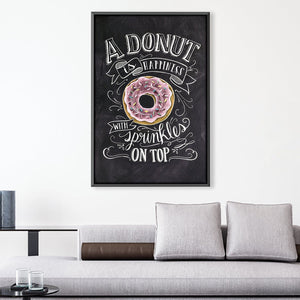 Sprinkle Happiness Canvas Art Clock Canvas