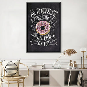 Sprinkle Happiness Canvas Art Clock Canvas