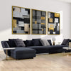Square Space Canvas Art Clock Canvas