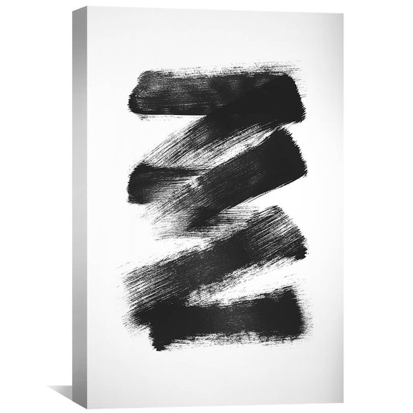 Stacked Faded Strokes Canvas Art 30 x 45cm / Unframed Canvas Print Clock Canvas