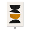 Stacked Irregular Shapes Canvas Art B / 30 x 45cm / Unframed Canvas Print Clock Canvas