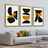 Stacked Irregular Shapes Canvas Art Clock Canvas