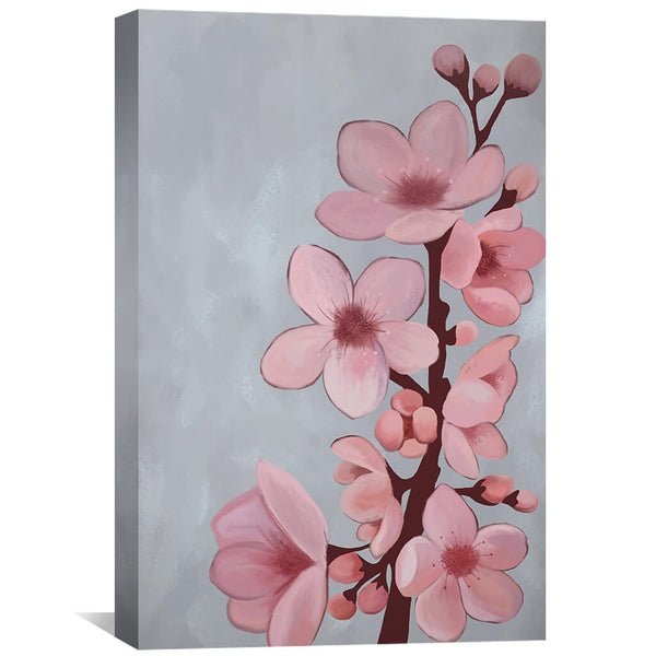 Standing Blossom Canvas Art 30 x 45cm / Unframed Canvas Print Clock Canvas