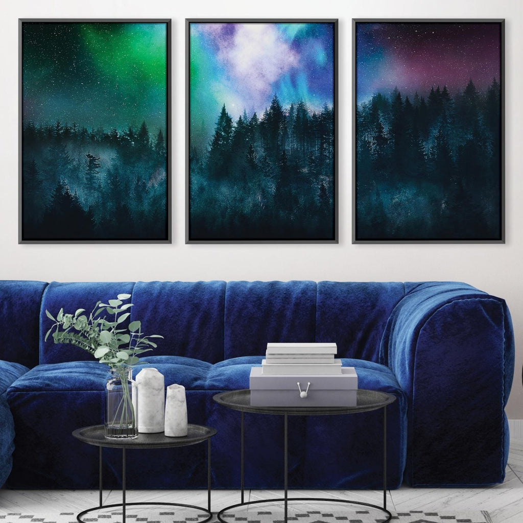 Forest Through the Paint Canvas – ClockCanvas
