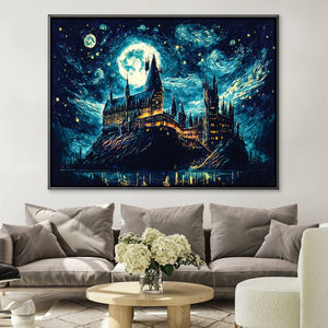 Starry Castle Canvas Art Clock Canvas