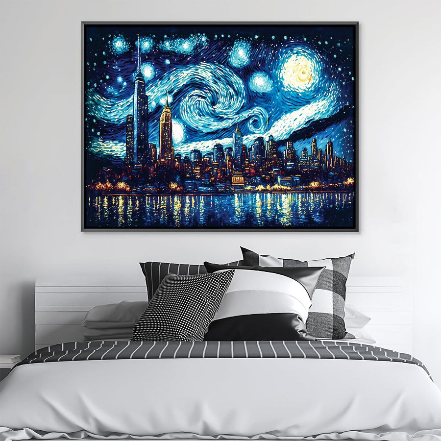 Starry Horizon Canvas Art Clock Canvas
