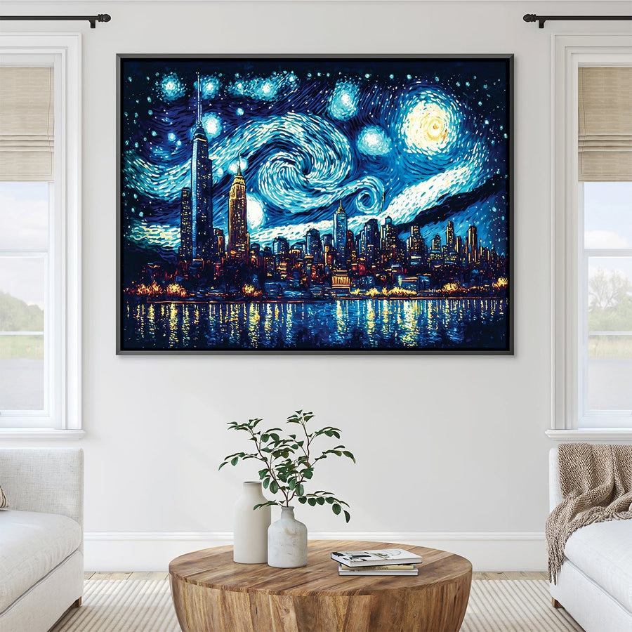 Starry Horizon Canvas Art Clock Canvas