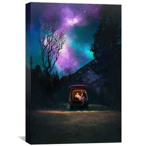 Starry Journey Canvas Art 30 x 45cm / Unframed Canvas Print Clock Canvas