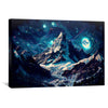 Starry Mountain Canvas Art Clock Canvas