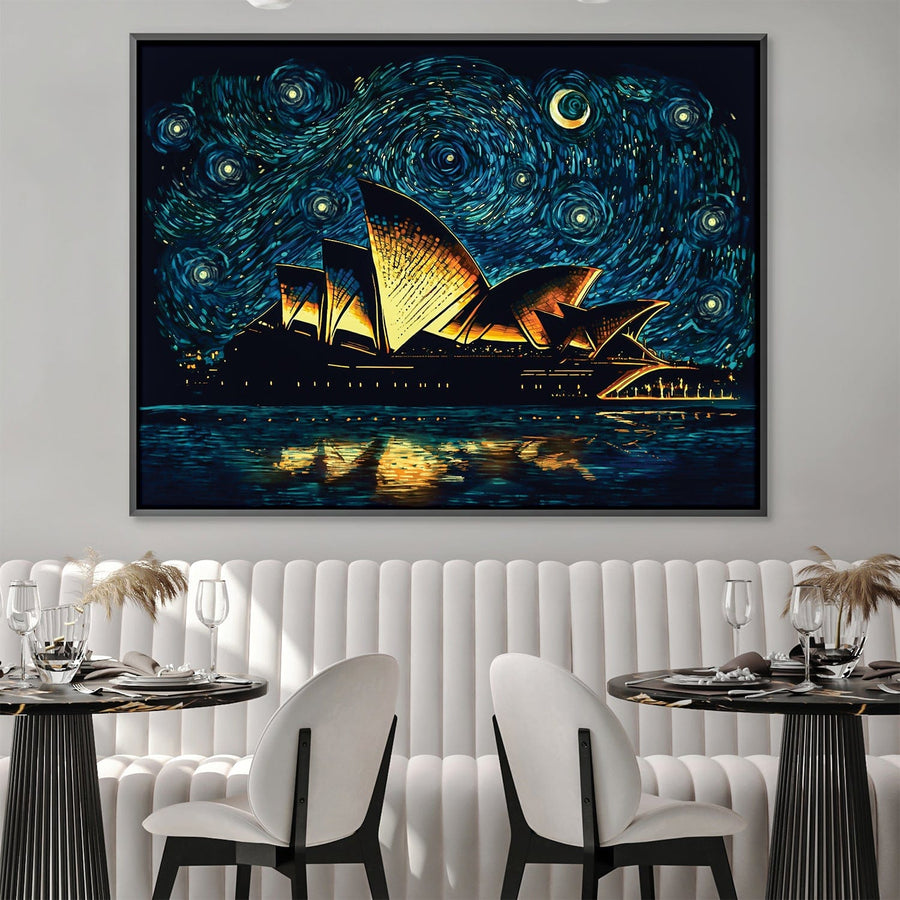 Starry Opera House Canvas Art Clock Canvas