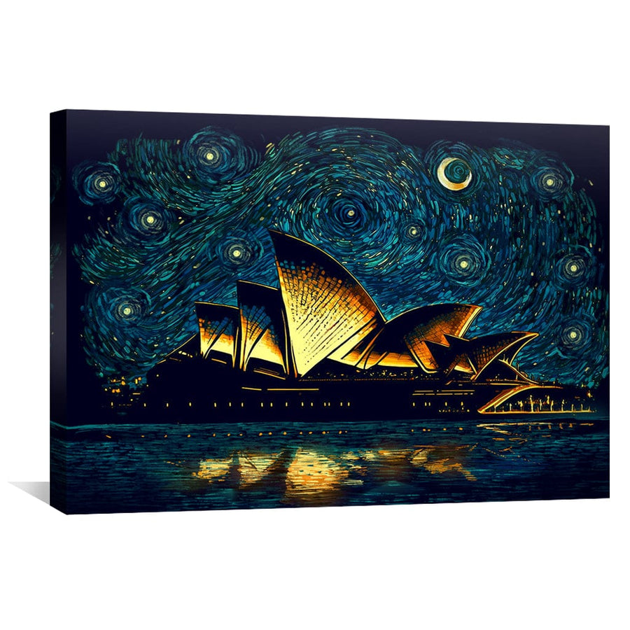 Starry Opera House Canvas Art Clock Canvas