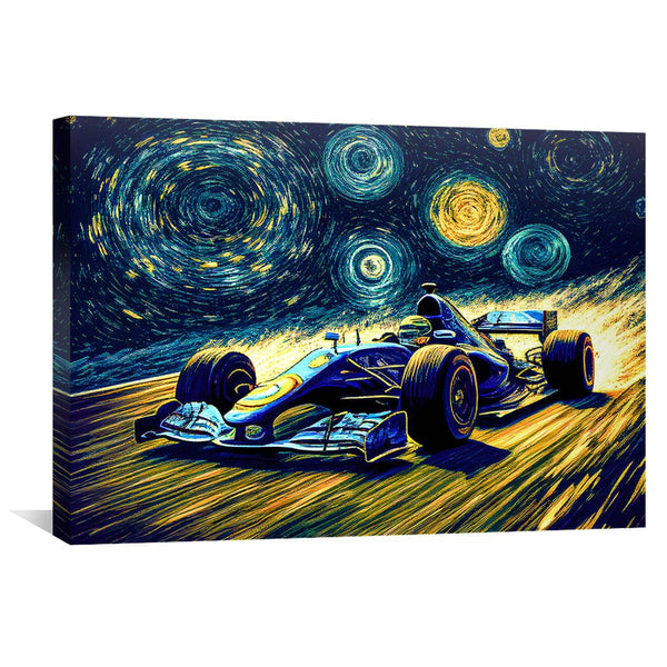 Starry Race Canvas Art Clock Canvas