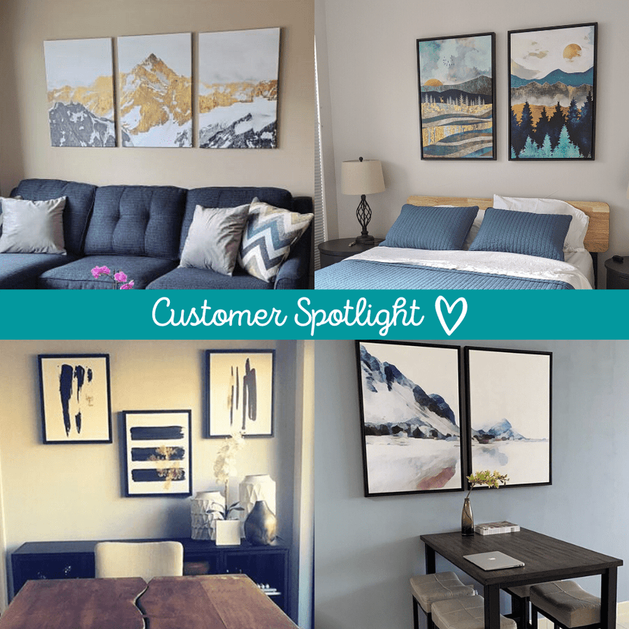 Starry Stallions Canvas Art Clock Canvas