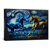 Starry Stallions Canvas Art Clock Canvas