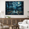 Starry Strolls Canvas Art Clock Canvas