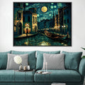 Starry Venice Canvas Art Clock Canvas
