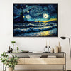 Starry Waves Canvas Art Clock Canvas