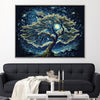 Starry Willow Canvas Art Clock Canvas