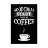 Start with Coffee Canvas Art Clock Canvas