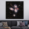 Stephan's Quintet  Canvas Art Clock Canvas