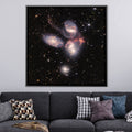 Stephan's Quintet  Canvas Art Clock Canvas