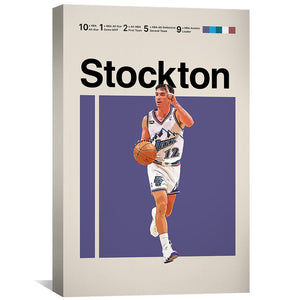 Stockton Stats Canvas Art Clock Canvas