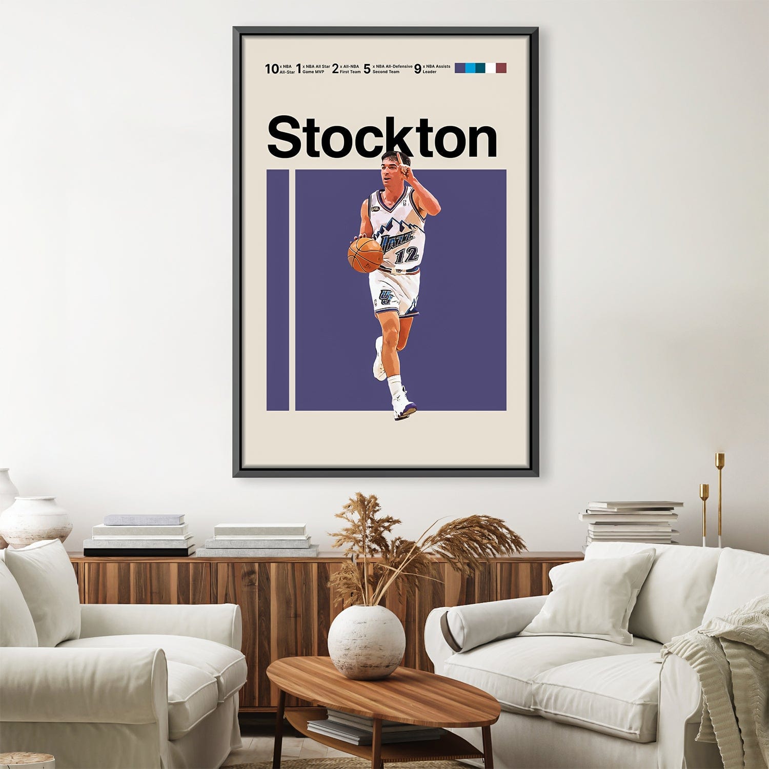 Stockton Stats Canvas product thumbnail