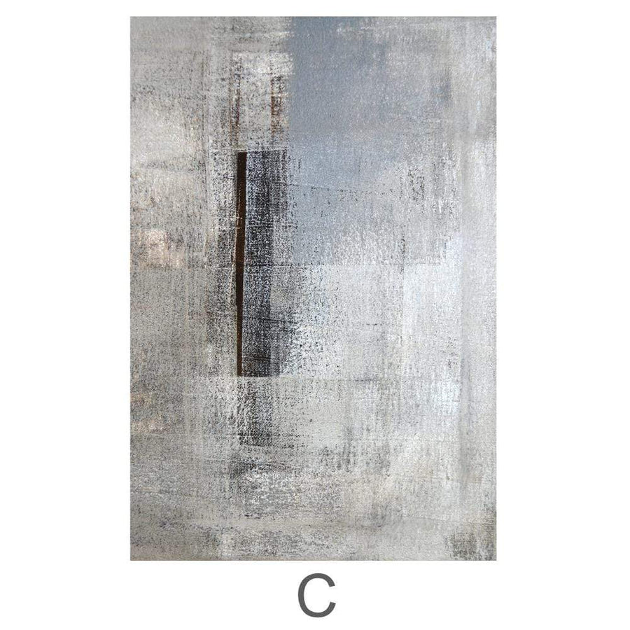 Stone Canvas Art C / 40 x 60cm / Standard Gallery Wrap Clock Canvas